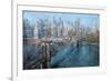 Brooklyn Bridge-Mark Lague-Framed Art Print