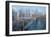 Brooklyn Bridge-Mark Lague-Framed Premium Giclee Print