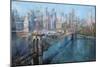 Brooklyn Bridge-Mark Lague-Mounted Premium Giclee Print