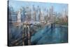 Brooklyn Bridge-Mark Lague-Stretched Canvas