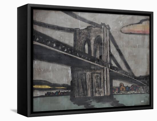 Brooklyn Bridge-Tyson Estes-Framed Stretched Canvas