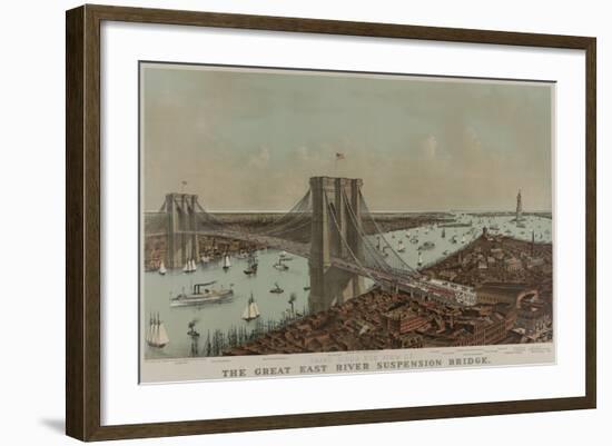 Brooklyn Bridge-null-Framed Art Print