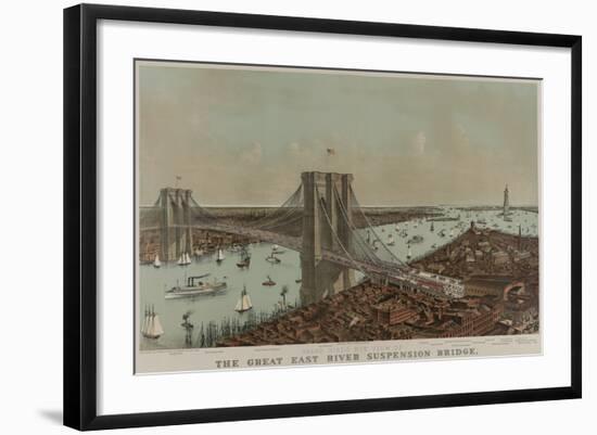 Brooklyn Bridge-null-Framed Art Print