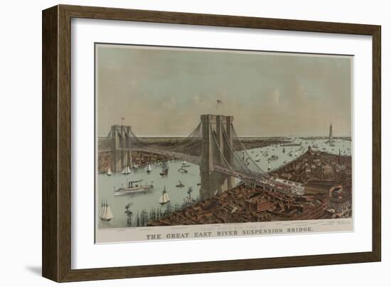 Brooklyn Bridge-null-Framed Art Print