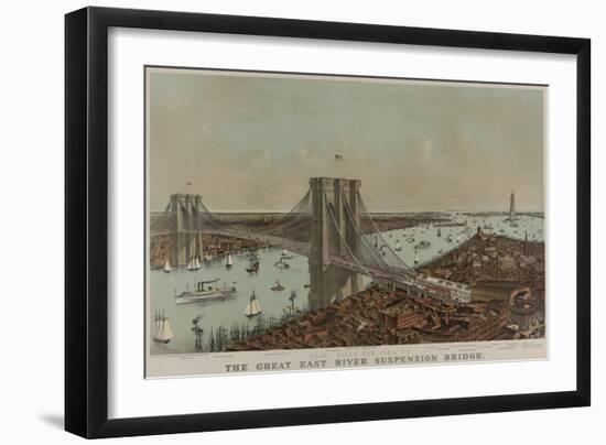 Brooklyn Bridge-null-Framed Art Print