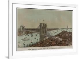 Brooklyn Bridge-null-Framed Art Print