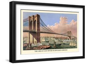 Brooklyn Bridge-null-Framed Art Print