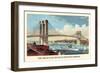 Brooklyn Bridge-null-Framed Art Print