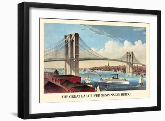 Brooklyn Bridge-null-Framed Art Print