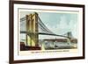 Brooklyn Bridge-null-Framed Art Print