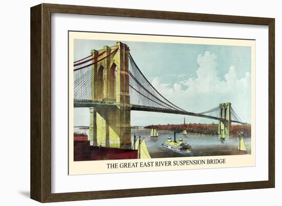 Brooklyn Bridge-null-Framed Art Print