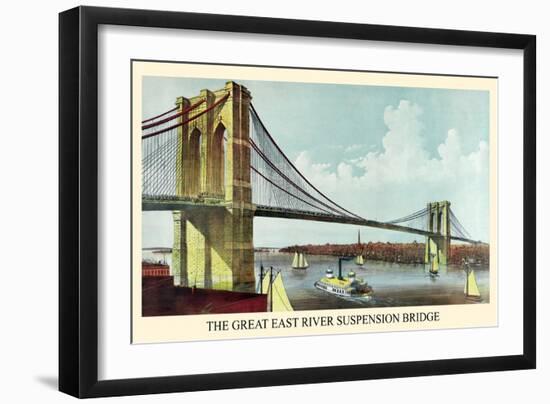 Brooklyn Bridge-null-Framed Art Print