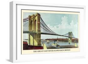 Brooklyn Bridge-null-Framed Art Print