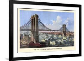 Brooklyn Bridge-null-Framed Art Print