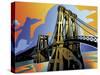 Brooklyn Bridge-David Chestnutt-Stretched Canvas