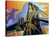 Brooklyn Bridge-David Chestnutt-Stretched Canvas