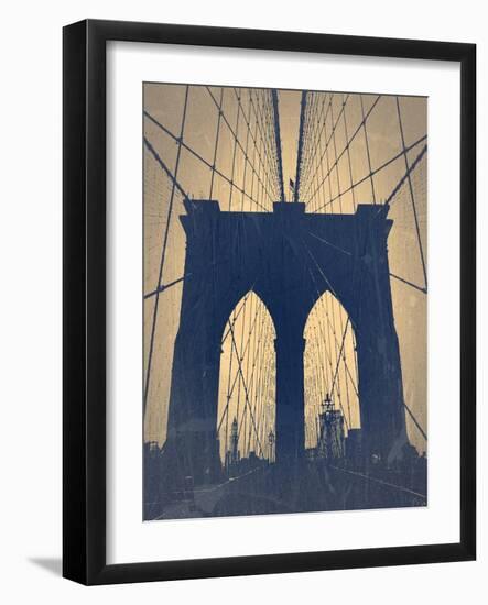 Brooklyn Bridge-NaxArt-Framed Art Print