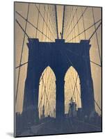 Brooklyn Bridge-NaxArt-Mounted Art Print