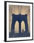 Brooklyn Bridge-NaxArt-Framed Art Print