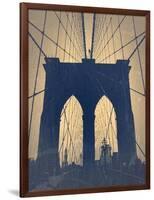 Brooklyn Bridge-NaxArt-Framed Art Print