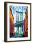 Brooklyn Bridge-Kimberly Allen-Framed Art Print