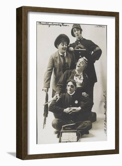 Brooklyn Comedy Four (1910)-null-Framed Giclee Print