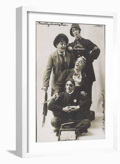 Brooklyn Comedy Four (1910)-null-Framed Giclee Print