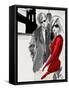 Brooklyn Couple Red Dress-Jodi Pedri-Framed Stretched Canvas