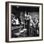 Brooklyn Dodger Fans at a Bar Celebrating Dodgers' Winning of the National League Pennant-George Strock-Framed Photographic Print