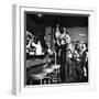 Brooklyn Dodger Fans at a Bar Celebrating Dodgers' Winning of the National League Pennant-George Strock-Framed Photographic Print