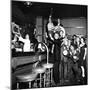 Brooklyn Dodger Fans at a Bar Celebrating Dodgers' Winning of the National League Pennant-George Strock-Mounted Photographic Print