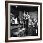 Brooklyn Dodger Fans at a Bar Celebrating Dodgers' Winning of the National League Pennant-George Strock-Framed Photographic Print