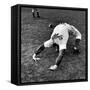 Brooklyn Dodgers Pitcher Ed Albosta Doing Stretching Exercise During Spring Training-William Vandivert-Framed Stretched Canvas