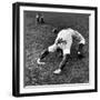 Brooklyn Dodgers Pitcher Ed Albosta Doing Stretching Exercise During Spring Training-William Vandivert-Framed Premium Photographic Print