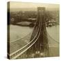 Brooklyn from One of the Towers of the Suspension Bridge, New York, USA-null-Stretched Canvas