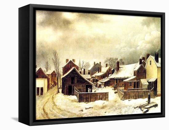 Brooklyn in Winter-Seymour Joseph Guy-Framed Stretched Canvas