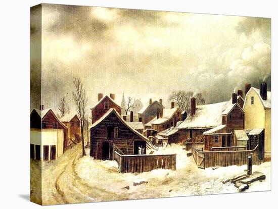 Brooklyn in Winter-Seymour Joseph Guy-Stretched Canvas