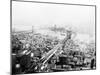 Brooklyn & Manhattan Bridges NYC Photo - New York, NY-Lantern Press-Mounted Art Print