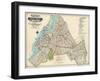 Brooklyn Map 1916-null-Framed Premium Giclee Print