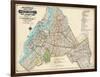 Brooklyn Map 1916-null-Framed Giclee Print