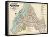 Brooklyn Map 1916-null-Framed Stretched Canvas