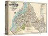 Brooklyn Map 1916-null-Stretched Canvas