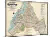 Brooklyn Map 1916-null-Mounted Giclee Print