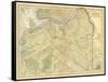 Brooklyn Map-Gwendolyn Babbitt-Framed Stretched Canvas