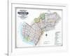 Brooklyn Map-null-Framed Giclee Print