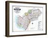 Brooklyn Map-null-Framed Giclee Print