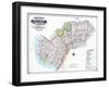 Brooklyn Map-null-Framed Giclee Print