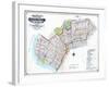 Brooklyn Map-null-Framed Giclee Print