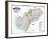 Brooklyn Map-null-Framed Giclee Print