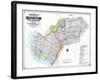 Brooklyn Map-null-Framed Giclee Print